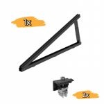 Flachdach/Wand Aufständerung für PV-Module, verstellbar Neigungswinkel 10-30⁰