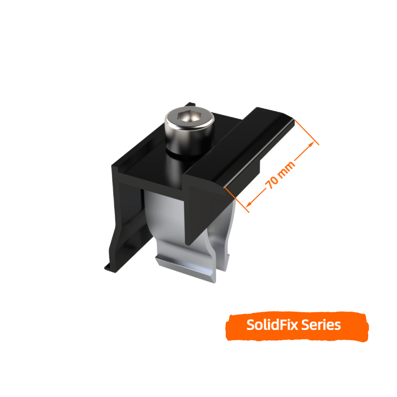 未命名的设计 (6) Endeklemme für SolidFix Series, Klemmlänge 70mm, schwarz, eloxiert – Bild 1
