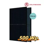 Jolywood 500W Bifazial transparent Glas-Glas Black Modul (Palettenpreis 37 Stück)