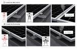 Kurzschiene Montage-Set für Trapezblech 10 Stück, 1*4 PV-Module (nebeneinander) – Bild 3
