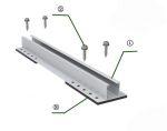 Kurzschiene Montage-Set für Trapezblech 10 Stück, 1*4 PV-Module (nebeneinander) – Bild 6
