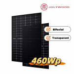 Jolywood 460W Bifazial transparent Glas-Glas Black Modul (Palettenpreis 37 Stück)