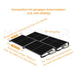 PreFix4 Montage-Set Flachdach, für 4 PV-Module, schwarze Farbe – Bild 5