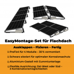 PreFix4 Montage-Set Flachdach, für 4 PV-Module, schwarze Farbe – Bild 7