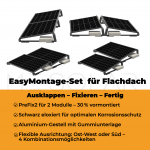 PreFix2 Montage-Set Flachdach, für 2 PV-Module, schwarze Farbe – Bild 7