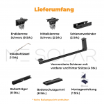 PreFix2 Montage-Set Flachdach, für 2 PV-Module, schwarze Farbe – Bild 4