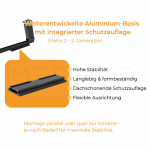 PreFix2 Montage-Set Flachdach, für 2 PV-Module, schwarze Farbe – Bild 2