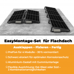 PreFix4 Montage-Set Flachdach, für 4 PV-Module, schwarze Farbe – Bild 4
