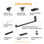 PreFix4 Montage-Set Flachdach, für 4 PV-Module, schwarze Farbe – Bild 4