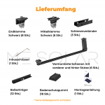 PreFix4 Montage-Set Flachdach, für 4 PV-Module, schwarze Farbe – Bild 3