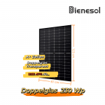 Bienesol 230W Bifazial Glas-Glas transparent Black Balkon-Modul