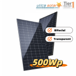 Ulica Solar 500Wp Bifazial Glas-Glas transparent Schwarz Palettenpreis (37 Stück)