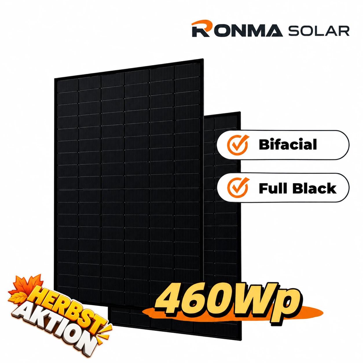 RM460w-HB (1) HA Ronma 460W Bifazial Glas-Glas Black Modul (Staffelpreis und Dropshipping) – Bild 1