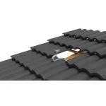 Ziegeldach Montageset für 2 Solarmodule – schwarze Schienen, LV-T084 – Bild 4