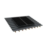 Ziegeldach Montageset für 2 Solarmodule – schwarze Schienen, LV-T084 – Bild 5