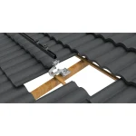 Ziegeldach Montageset für 2 Solarmodule – schwarze Schienen, LV-T084 – Bild 2